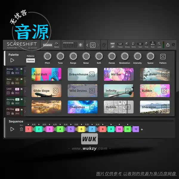 扩展	Tim Exile Scapeshift for NI Reaktor（生成式节奏盒和音序器）