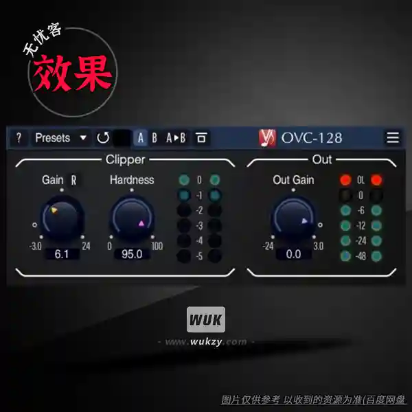 效果	Voxengo OVC-128（过采样削波）（W+M）