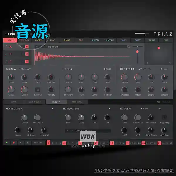音源	Wave Alchemy Triaz Player（鼓组播放器）（W+M）
