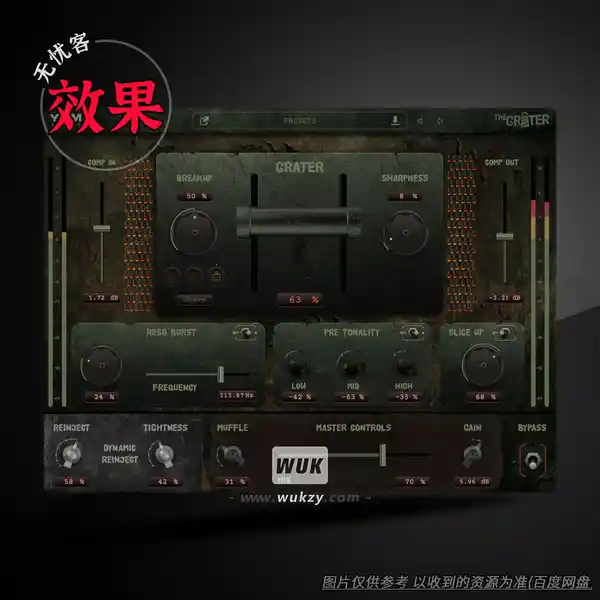 效果	Yum Audio The Grater（动态失真抽吸等插件）（W）