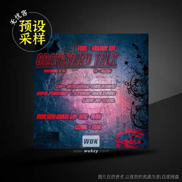采样	4c Graveyard Talk Melody kit MP3 WAV（旋律素材包）