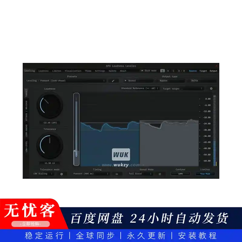 效果	APU Software Loudness Leveler（同步更新）（响度平衡器）（W）