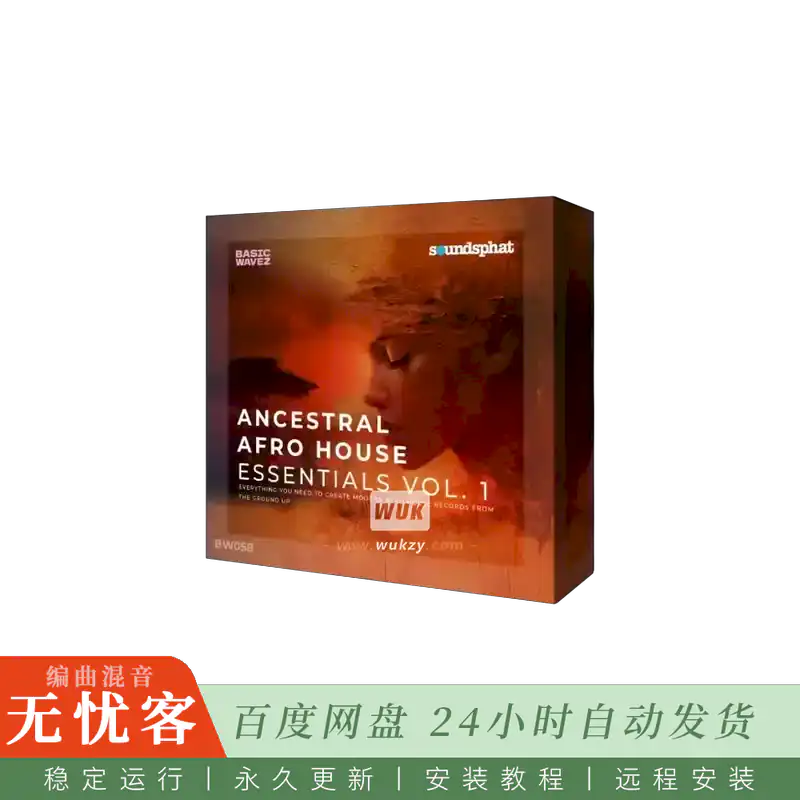 采样	Baisc Wavez Ancestral Afro House Essentials Vol.1 WAV MiDi u-he Diva Presets（非洲浩室采样）