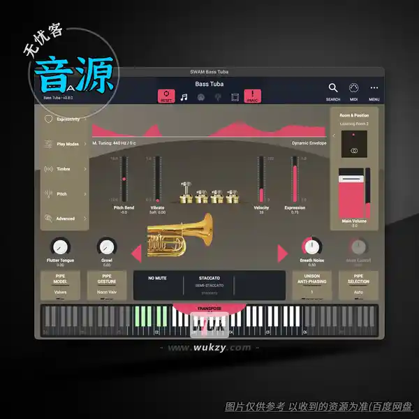 音源	Audio Modeling SWAM Horns and Tubas V3（建模圆号与大号）（W+M）