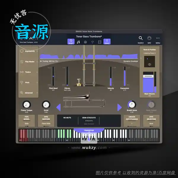 音源	Audio Modeling SWAM Trombones V3（建模长号组）（W+M）