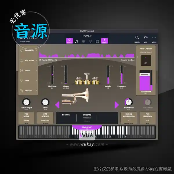 音源	Audio Modeling SWAM Trumpets V3（建模小号组）（W+M）