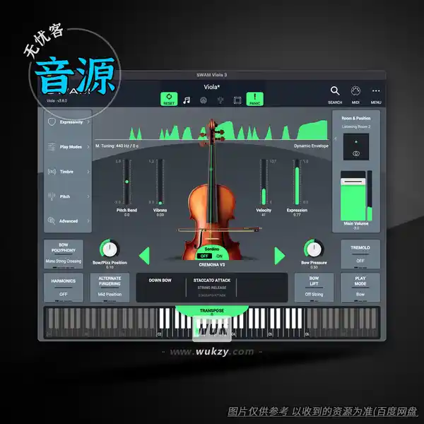 音源	Audio Modeling SWAM Viola V3（建模中提琴）（W+M）