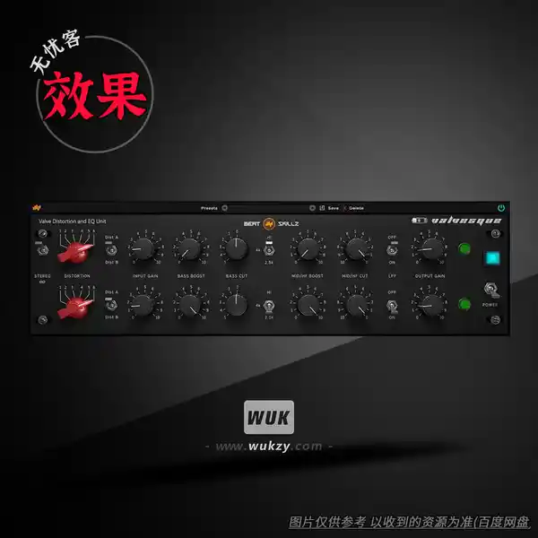 效果	BeatSkillz Valvesque（失真均衡器插件）（W+M）