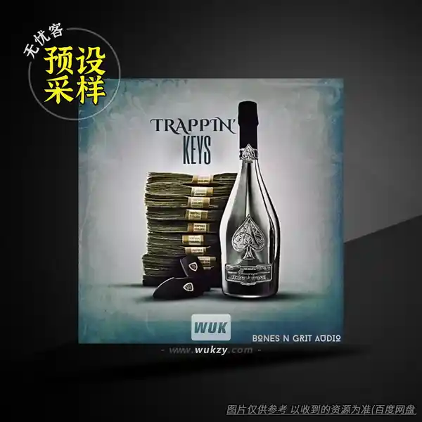 采样	Bones N Grit Audio Trappin Keys WAV（陷阱旋律采样）