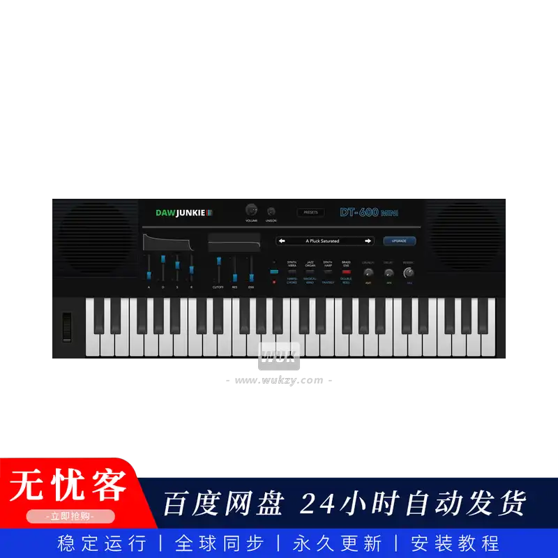 音源	DAWJunkie DT-600 Mini（卡西欧DT-600采样音源）（W+M）