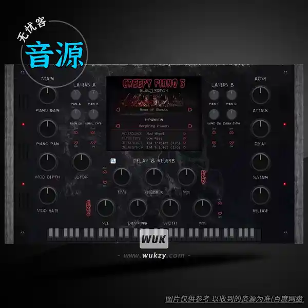 音源	Electronik Sound Lab CREEPY PIANO 3（变异恐怖钢琴）（W+M）