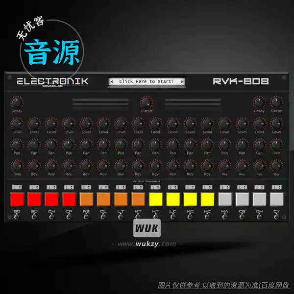 音源	Electronik Sound Lab RVK-808（TR-808建模鼓机）（W+M）