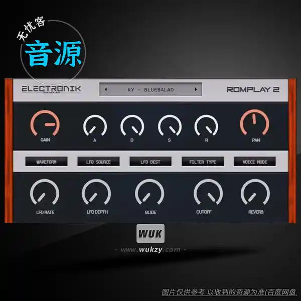 音源	Electronik Sound Lab Romplay 2（综合合成音色）（W+M）