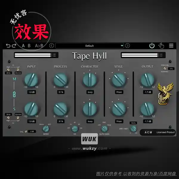 效果	GARUC Audio Tape Hyll（磁带模拟效果器）（W）