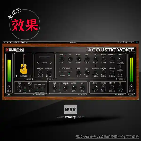 效果	Nembrini Audio Acoustic Voice（原声乐器专用前置放大器）（W+M）