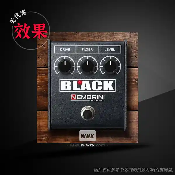 效果	Nembrini Audio Black Distortion（高增益金属失真+削波饱和器）（W+M）