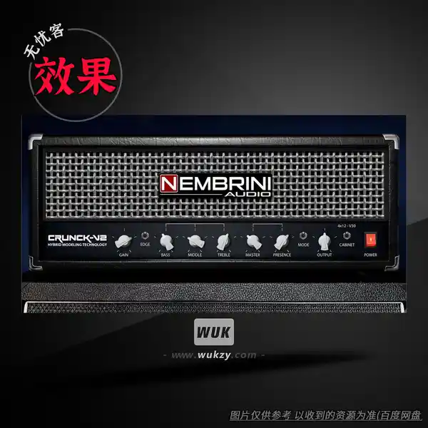 效果	Nembrini Audio Crunck V2 Guitar Amplifier（高增益金属箱头+箱体模拟器升级版）（W+M）