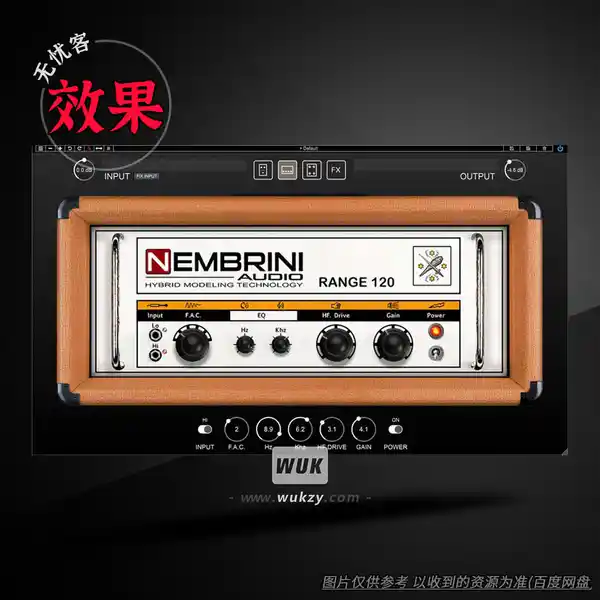 效果	Nembrini Audio Range 120（经典摇滚过载吉他效果器）（W+M）