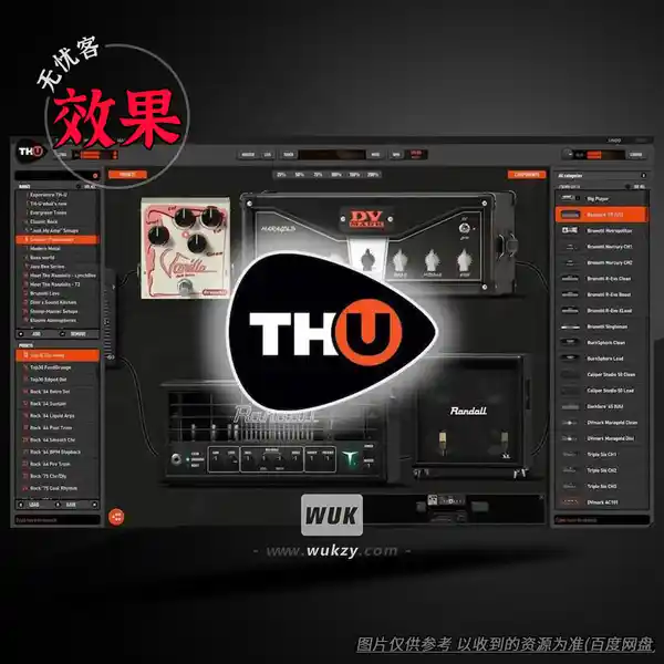 效果	Overloud TH-U v2.0.13（吉他效果器）（W）