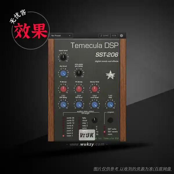 效果	Temecula DSP SST-206（空间混响效果器）（W）