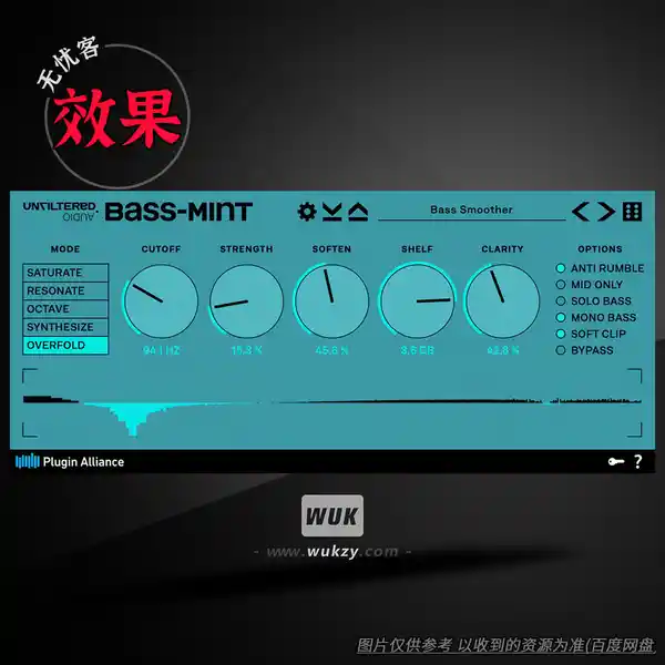 效果	Unfiltered Audio Bass Mint（贝斯塑形效果器）（W+M）