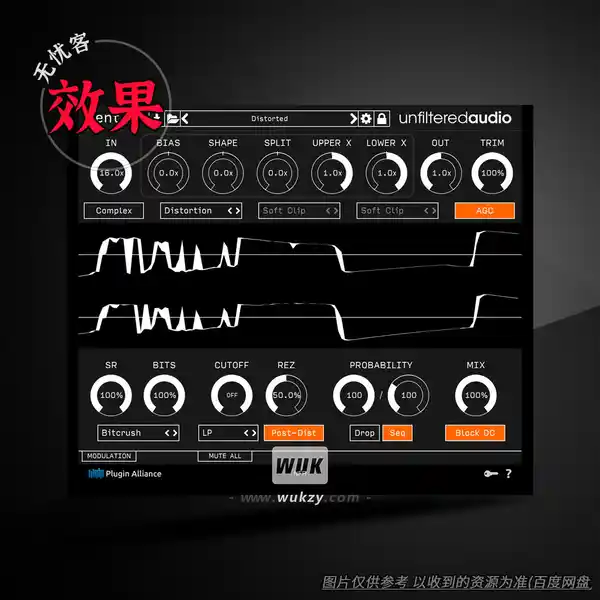 效果	Unfiltered Audio Dent 2（失真效果器）（W）