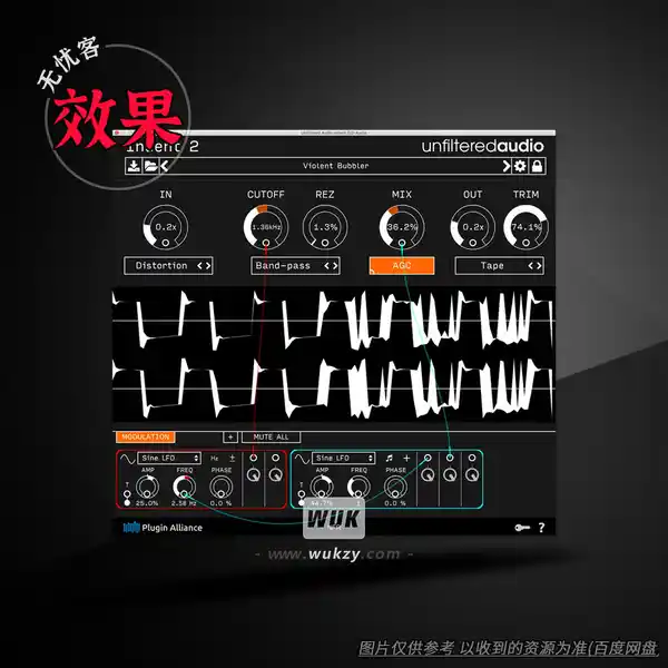 效果	Unfiltered Audio Indent（压缩效果器）（W）