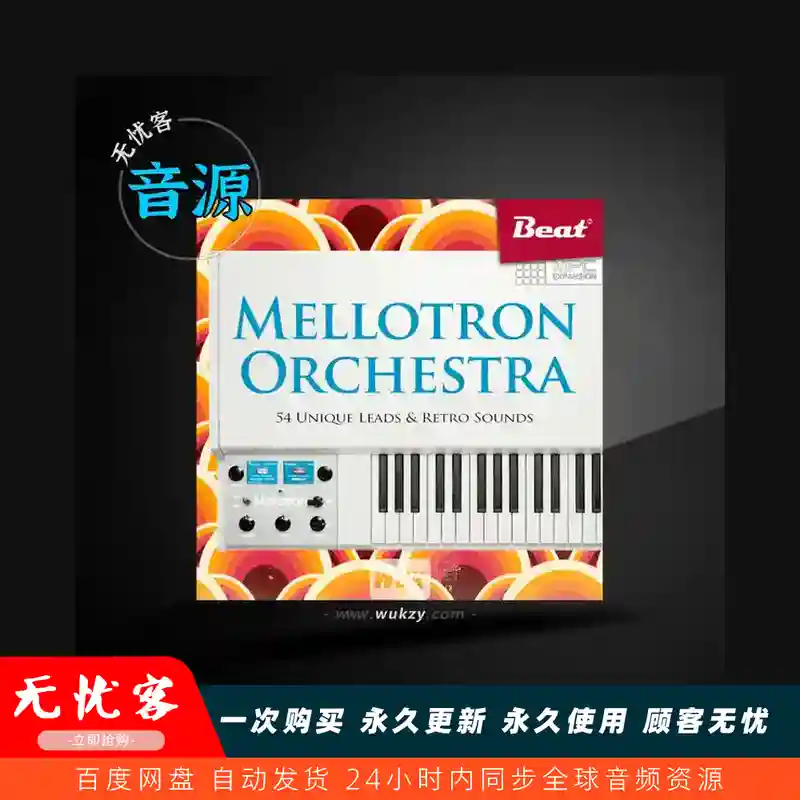 扩展	Beat MPC Mellotron Orchestra XPN（Mellotron 管弦）