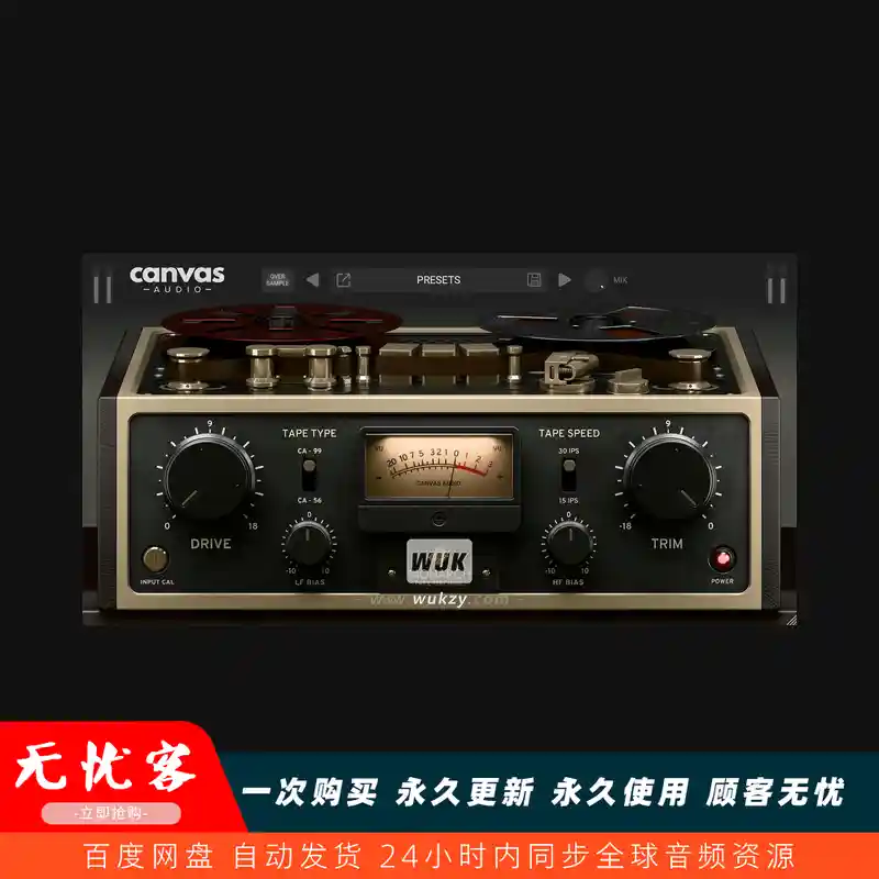 效果	Canvas Audio Monarch Tape Machine（磁带模拟效果器）（W）