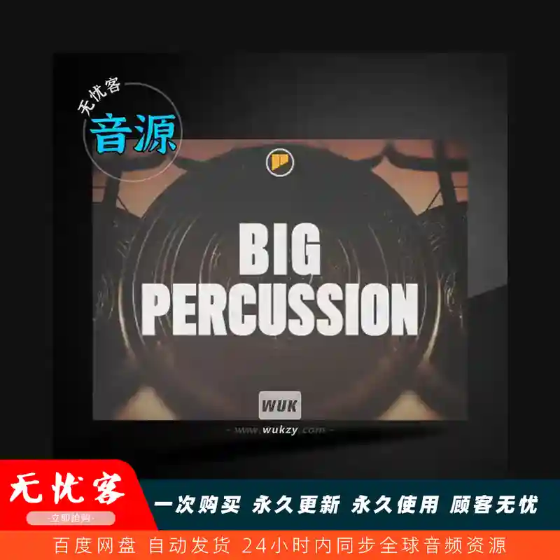 扩展	FXpansion Geist Expanders Big Percussion（大型打击乐采样）