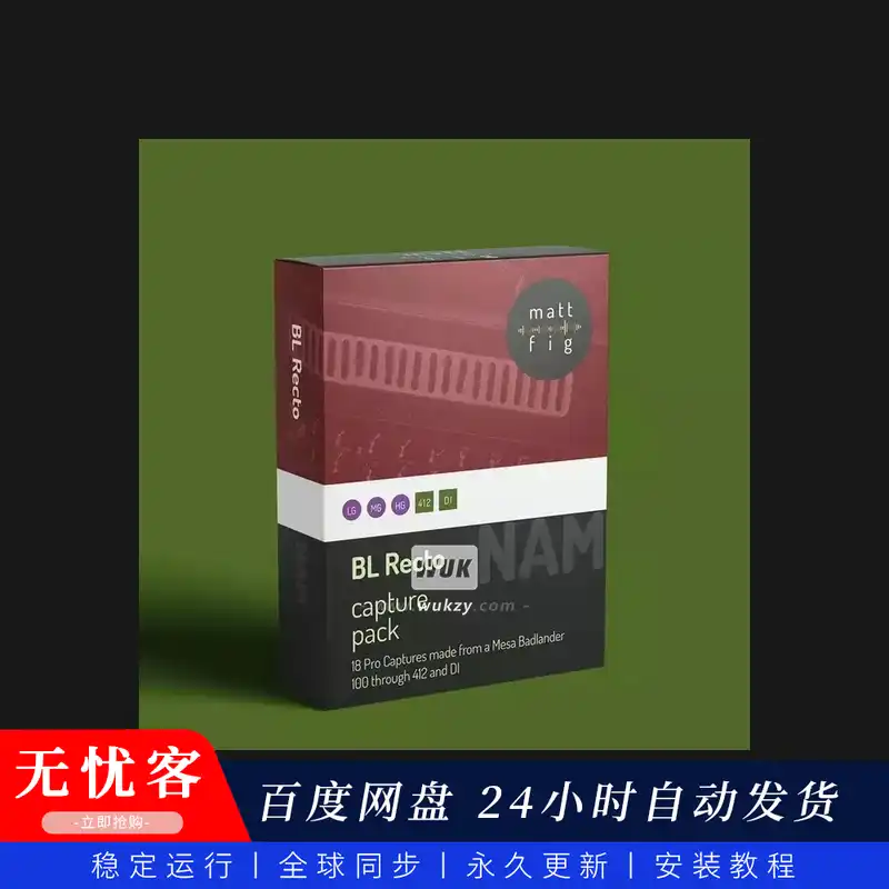 预设	Matt Fig BL Recto NAM Capture Pack（音箱箱体采样）