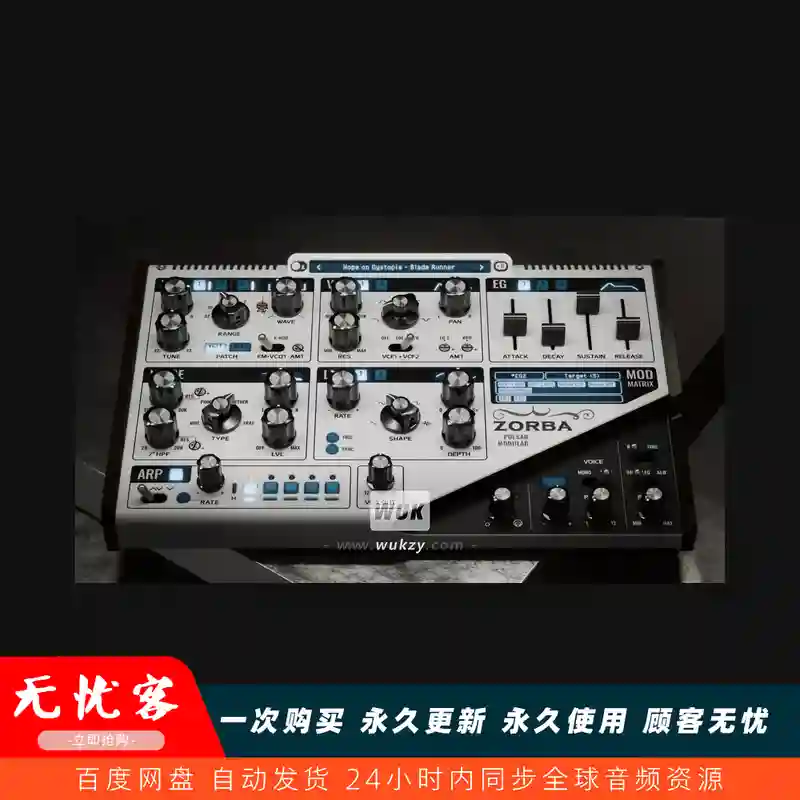 音源	Pulsar Modular Zorba（半模块化合成器）(W+M)