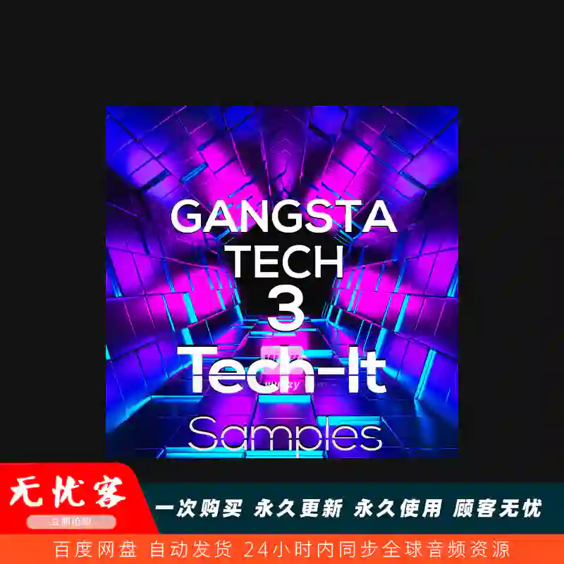 采样	Tech It Samples Gangsta Tech 3 WAV MiDi（街头电子素材三）