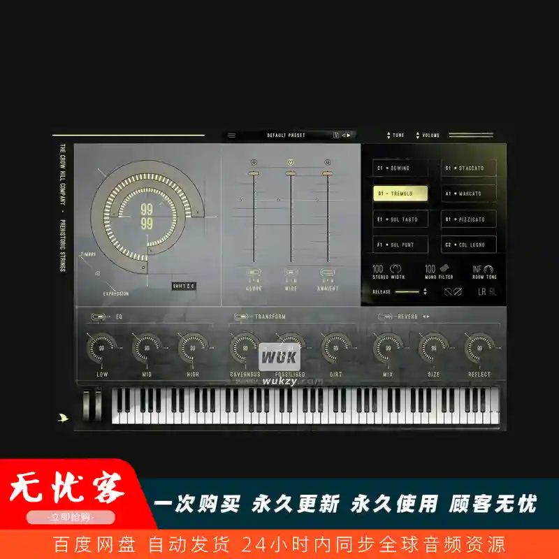 音源	The Crow Hill Company Prehistoric Strings（史前弦乐音色库）（W）