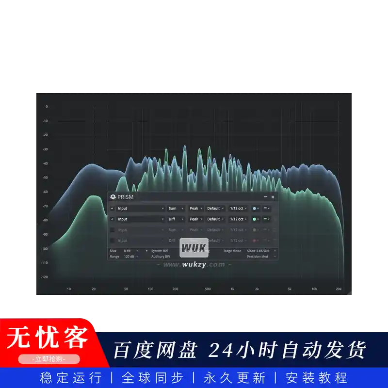 效果	Tokyo Dawn Records TDR Prism（现代频率分析器）（W+M）