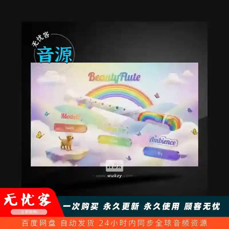 音源	UJAM BEAUTIFLUTE Pro v1.0.1（长笛虚拟乐器）（W）
