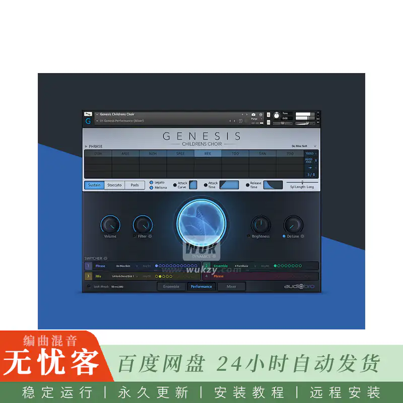 KTK	AudioBro Genesis Childrens Choir@儿童合唱音色库（Kontakt）