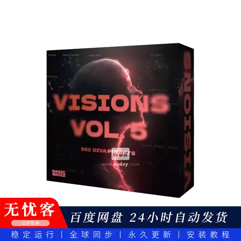预采	Basic Wavez Visions Vol.5 Platinum Version WAV MiDi Diva Presets@Diva愿景白金素材包