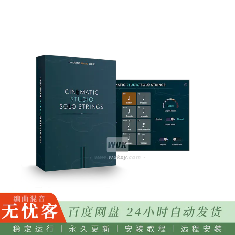 KTK	Cinematic Studio Strings@全套交响弦乐音色库（Kontakt）45gB