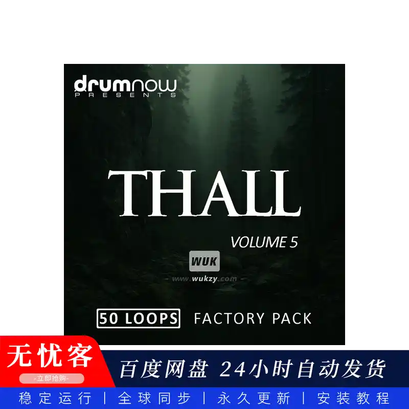 采样	Drumnow Thall Vol. 5 MP3 MiDi@Thall鼓组采样包