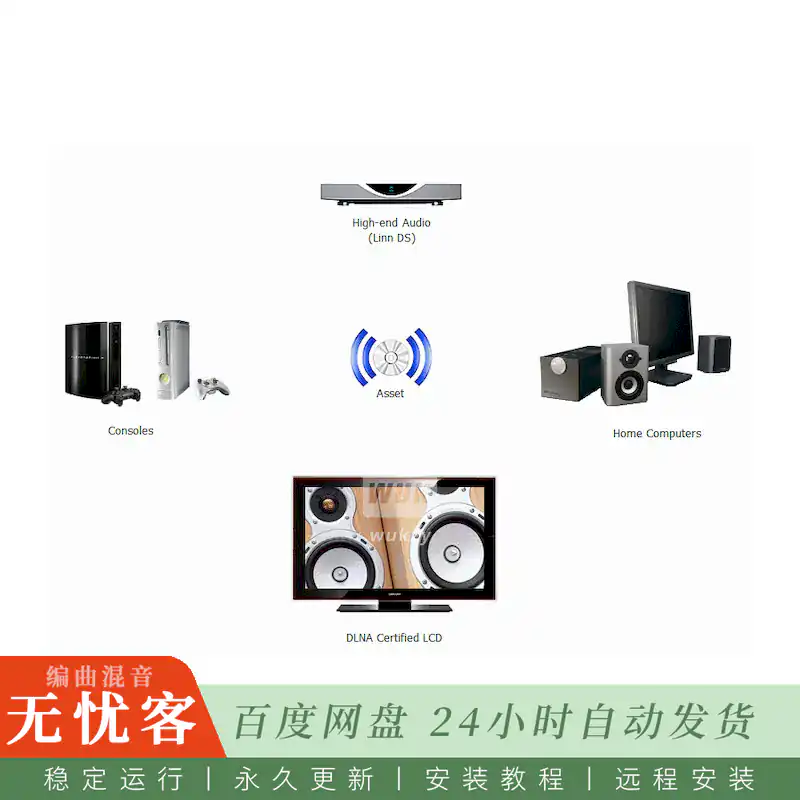 工具	Illustrate Asset UPnP Premium@ UPnP音频服务器（Win+Mac）