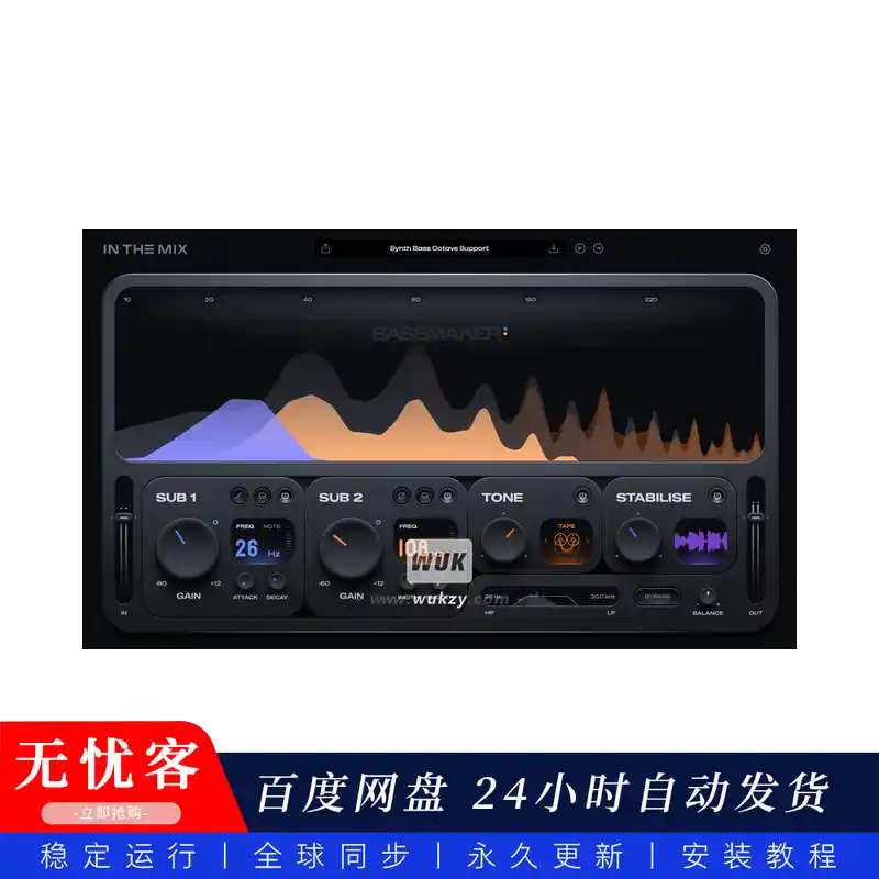 音源	In The Mix Bassmaker（W）@新一代贝斯低音合成器