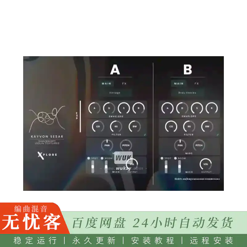 KTK	Inlet Audio Shapeshift Violin Textures@变形小提琴纹理（Kontakt）