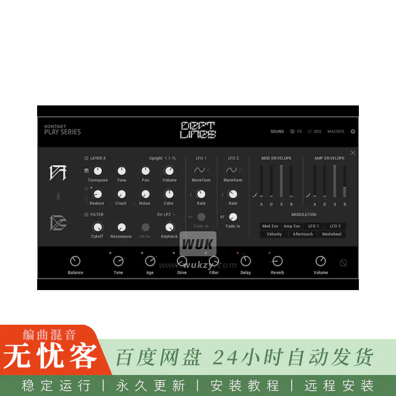 KTK	Native Instruments Deft Lines@律动旋律键盘乐句库（Kontakt）
