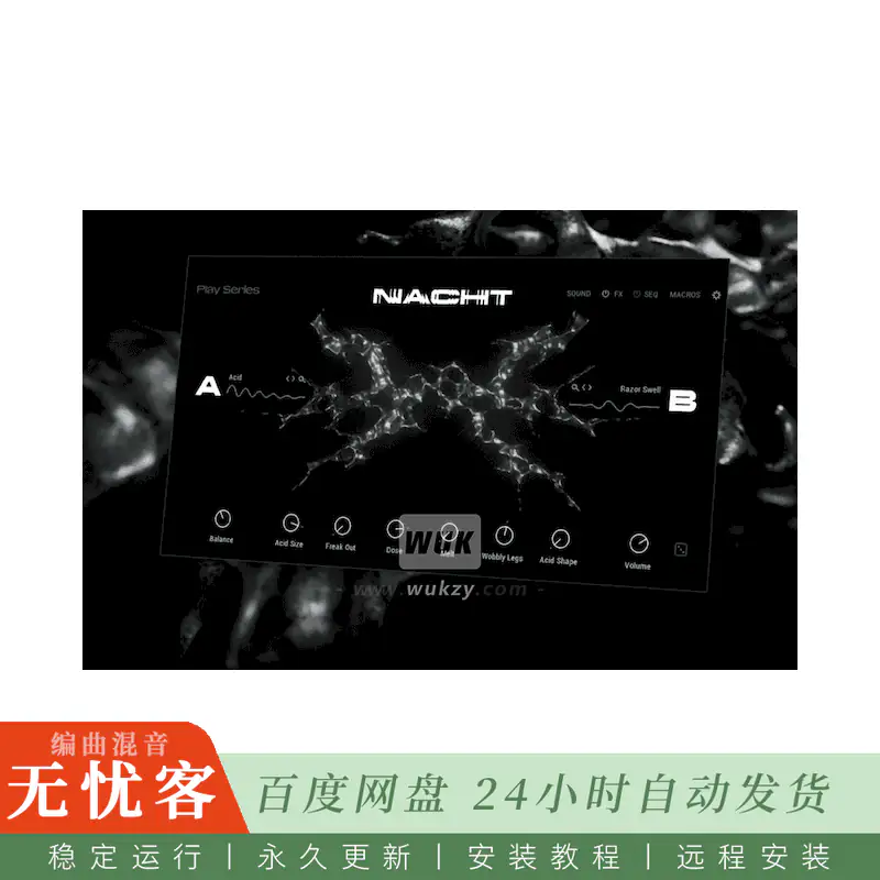 KTK	Native Instruments Play Series Nacht@暗黑电子低音键盘音色（Kontakt）