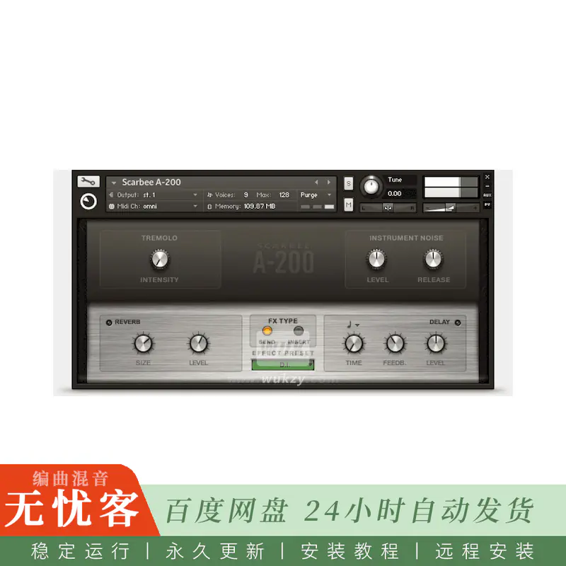 KTK	Native Instruments Scarbee A-200@Wurlitzer A200 电钢（Kontakt）