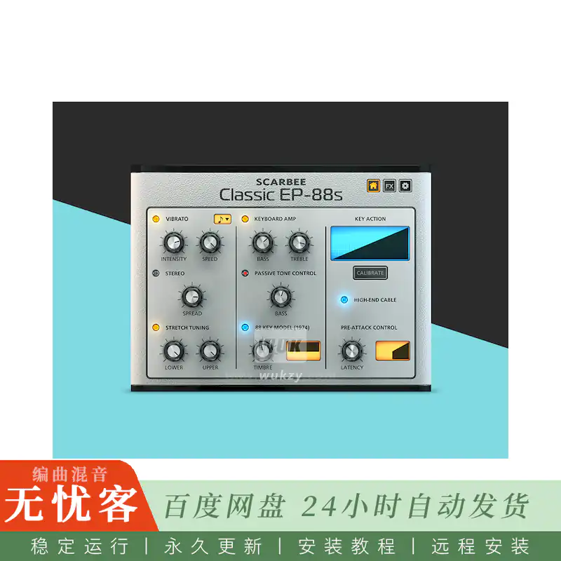 KTK	Native Instruments Scarbee Classic EP-88s v1.1 Matrix Expansion@88键高端Rhodes复刻（Kontakt）