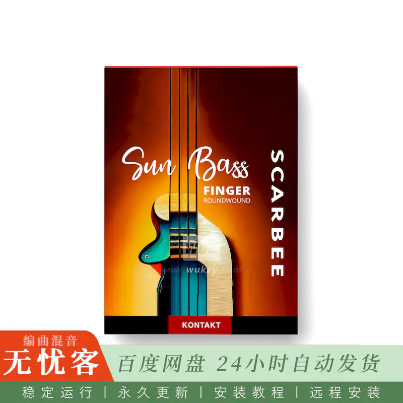 KTK	Native Instruments Scarbee Sun Bass Finger@复古指弹灵魂贝斯（Kontakt）
