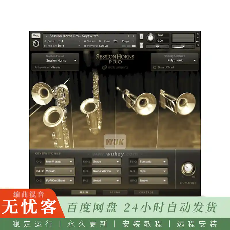 KTK	Native Instruments Session Horns Pro@全功能专业铜管合奏库（Kontakt）