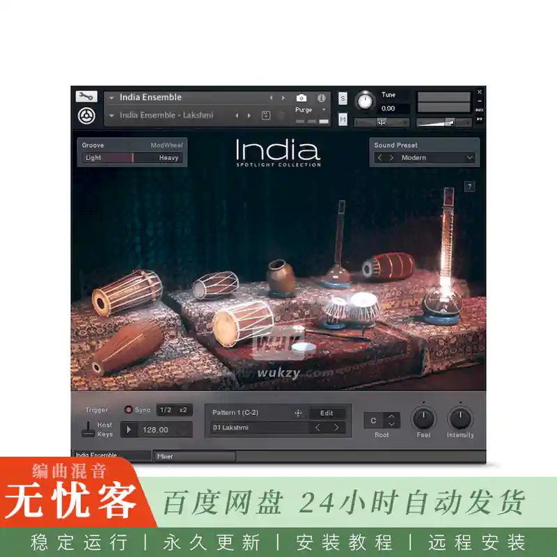 KTK	Native Instruments Spotlight Collection India@印度传统民族乐器库（Kontakt）